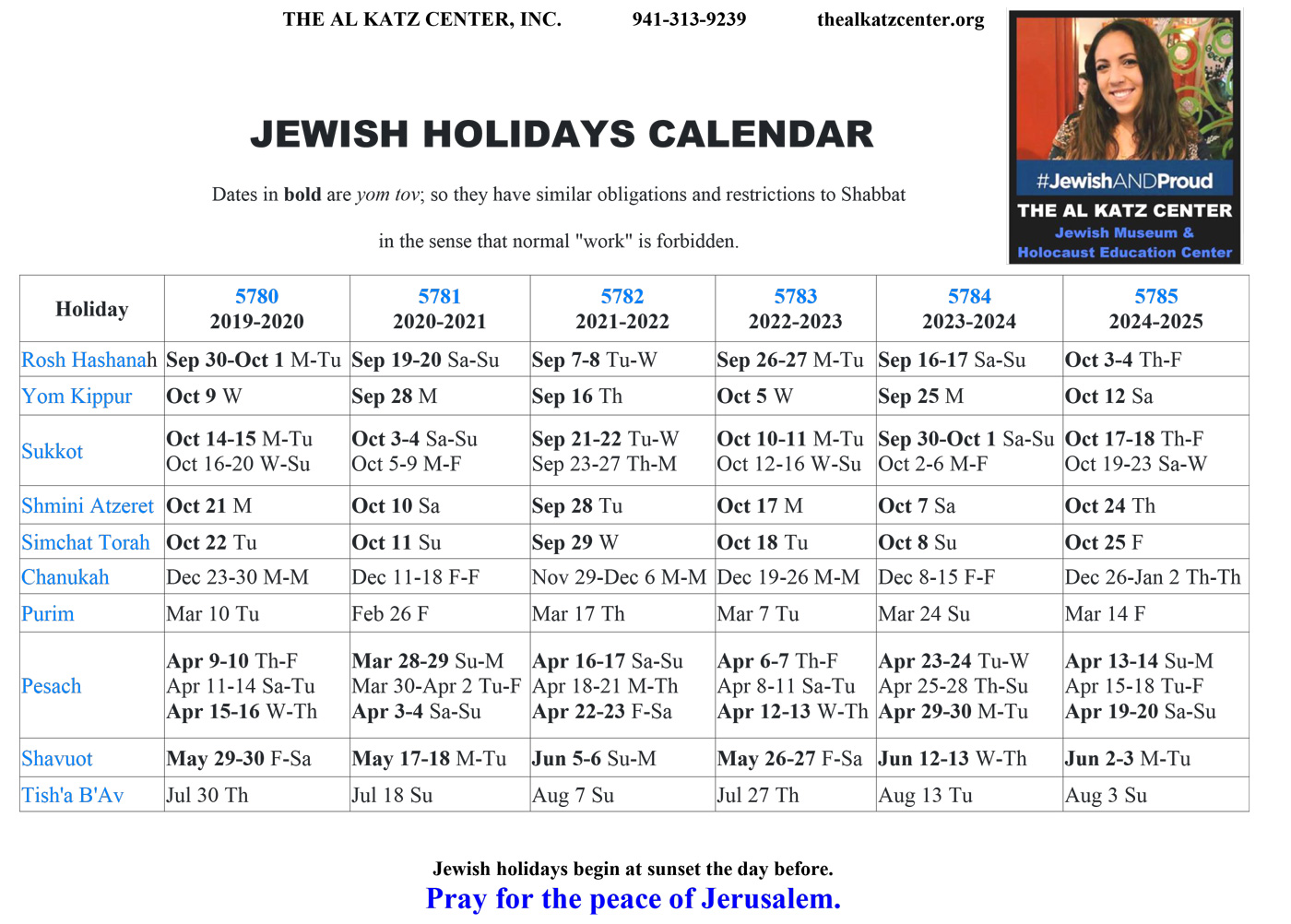 Jewish Holiday Calendar 2024 vrogue.co